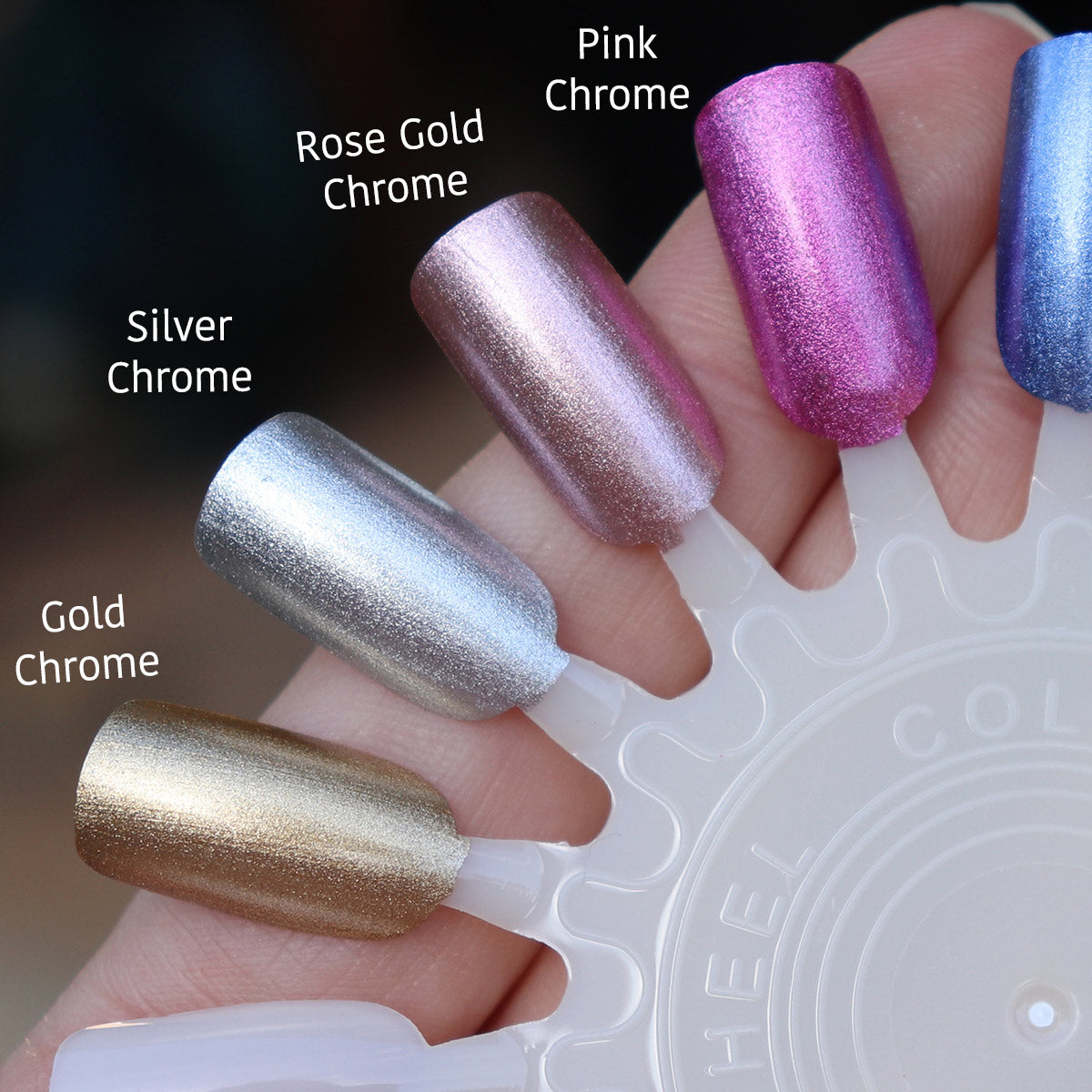beetles Gel Polish Chrome Nail Powder Kit Black White Colors Gel Polish  Mirror Effect Holographic Aurora Iridescent Pearlescent Manicure Art  Decoration Glitter,Holo Nail Powder 8 Colors 1g or 0.5g/Jar : Amazon.in:  Beauty